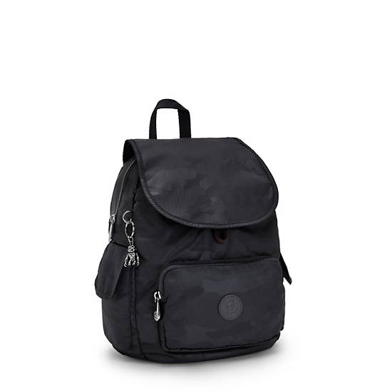 Kipling City Pack Small Klassieke Rugzak Zwart Camo | BE 1500YX